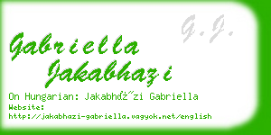 gabriella jakabhazi business card